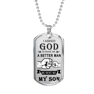 Cool Father Son Quotes Heart Necklace Love Dad Christmas Gifts, Birthday Gift Id